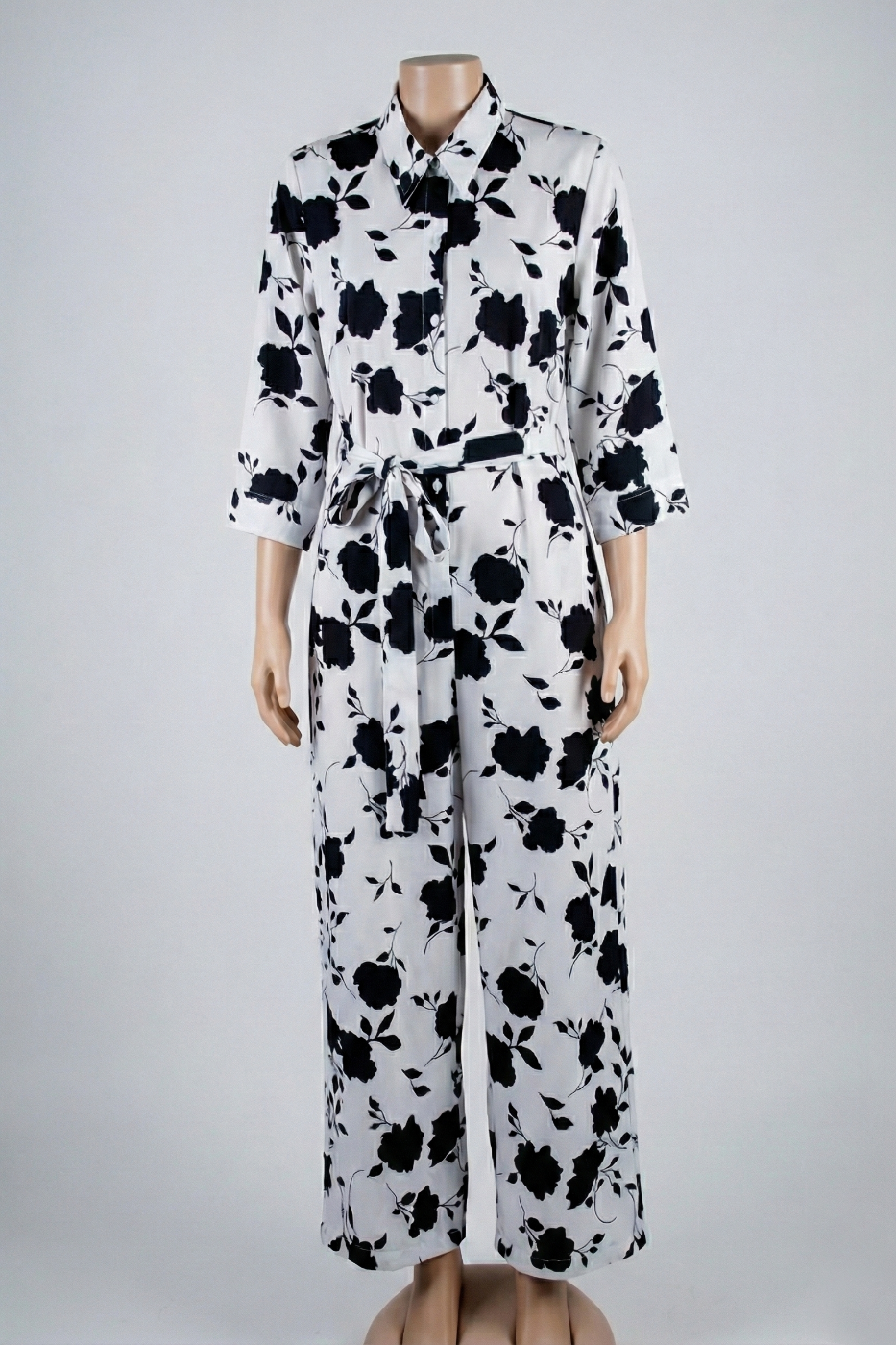 Achromic Bold Blooms - Jumpsuit