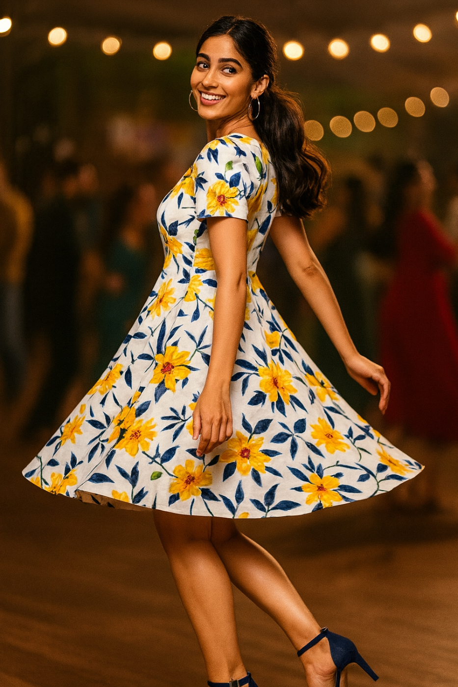 Floral Sunshine Blossoms - Dress